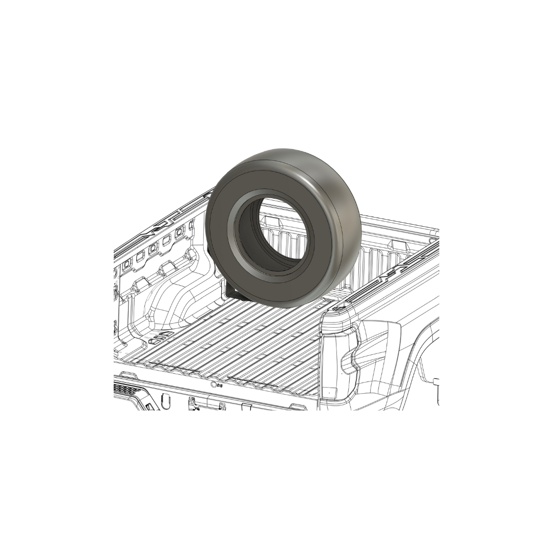 Bed-Mounted Spare Tire Carrier (2023-26 Colorado/Canyon)