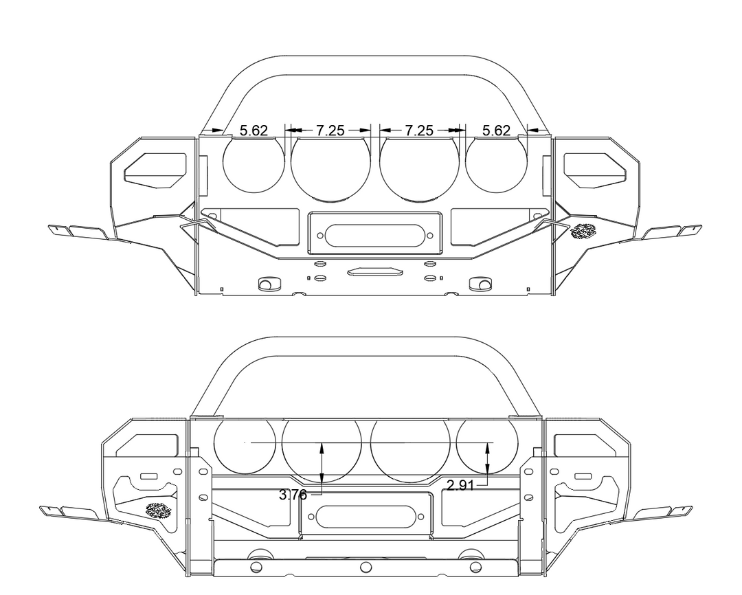 Mini Fighter Winch Bumper (2023+ Colorado Non-ZR2)