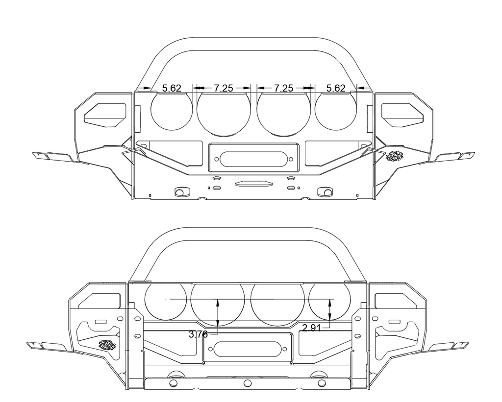 Mini Fighter Winch Bumper (2023-26 Canyon)