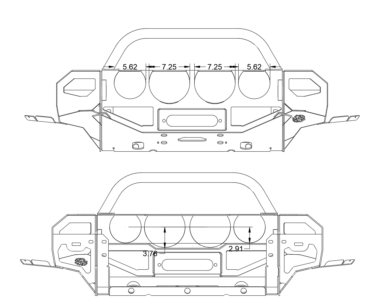Mini Fighter Winch Bumper (2023-26 Canyon)