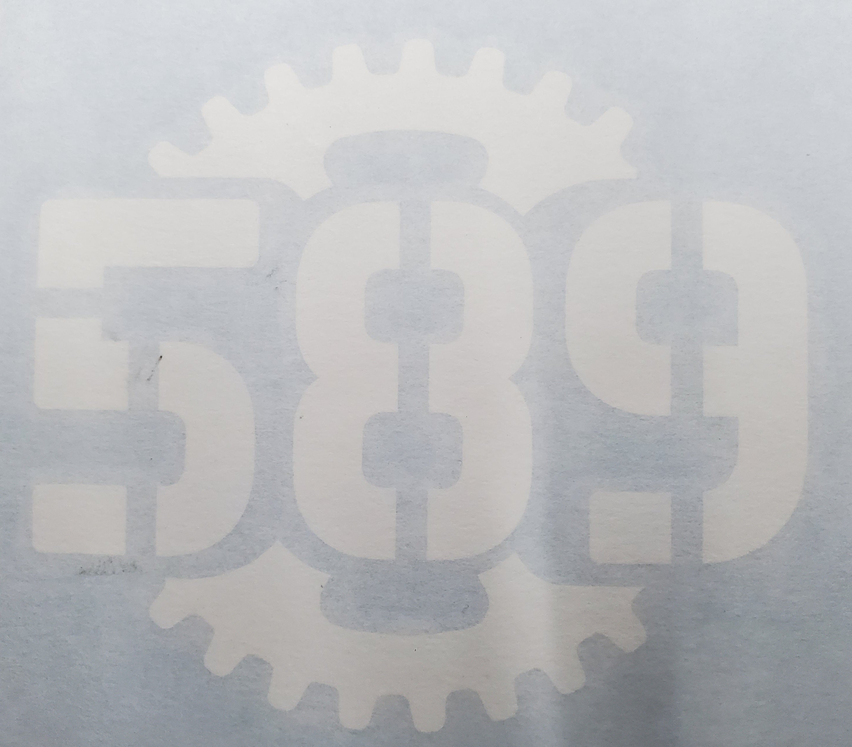 4" Round 589|Fabrication sticker