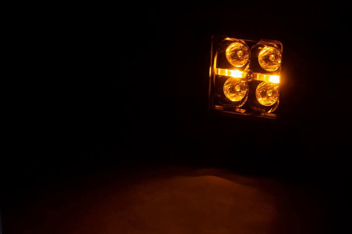 Black Series LED Light Pair | 2 Inch | Amber DRL
