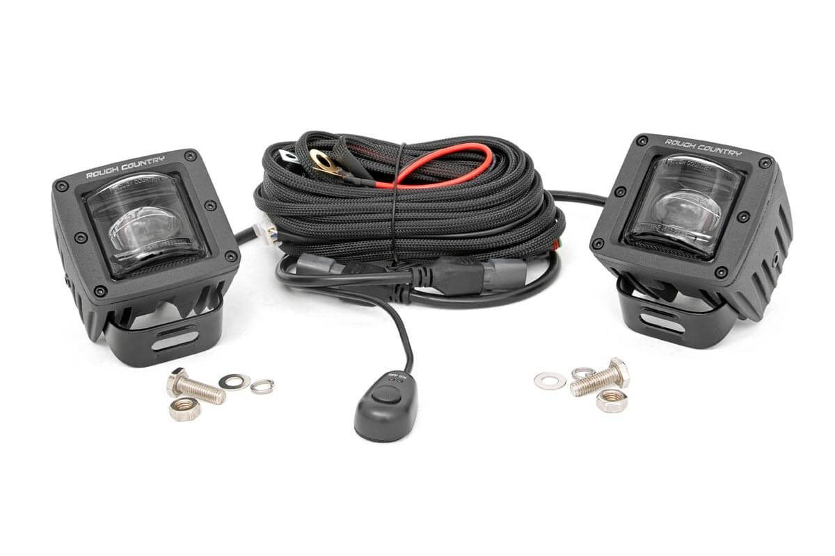 Black Series LED Light Pair| 2 Inch | SAE Fog