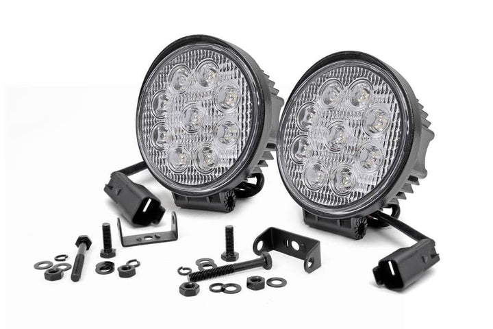 Chrome Series LED Light Pair | 4 Inch | Round