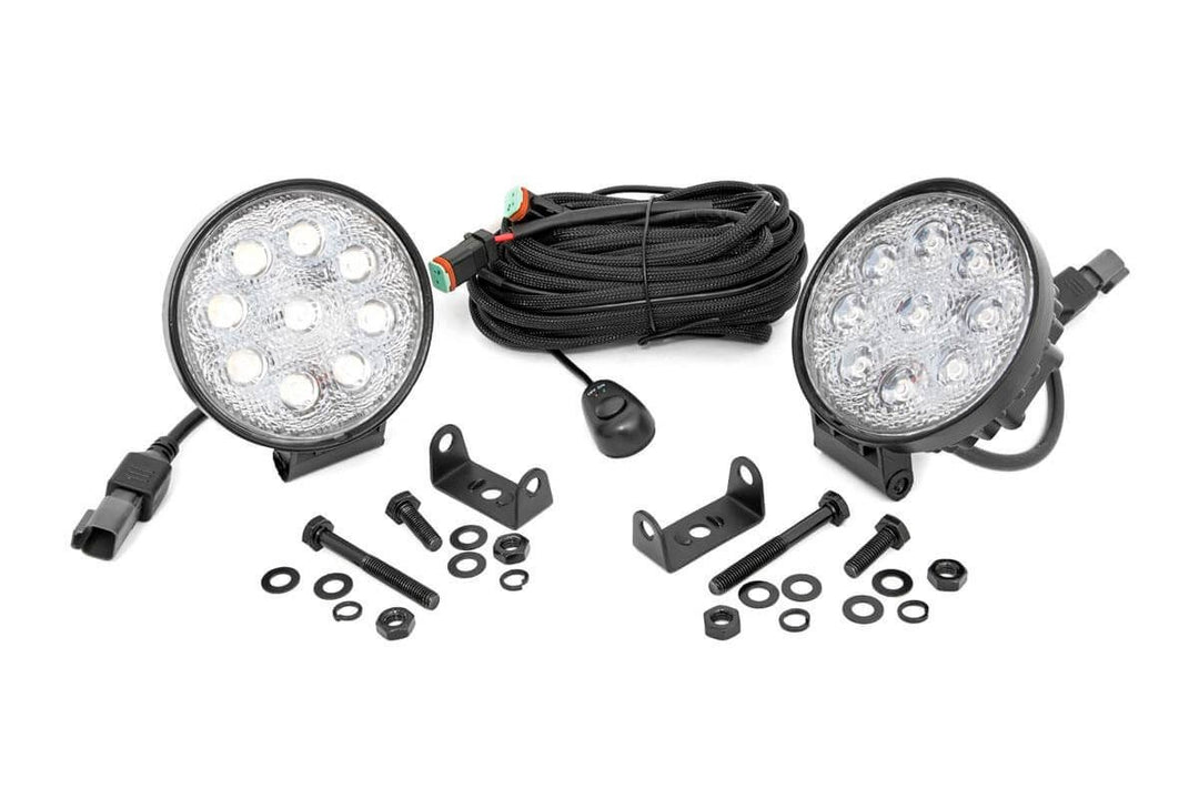 Chrome Series LED Light Pair | 4 Inch | Round