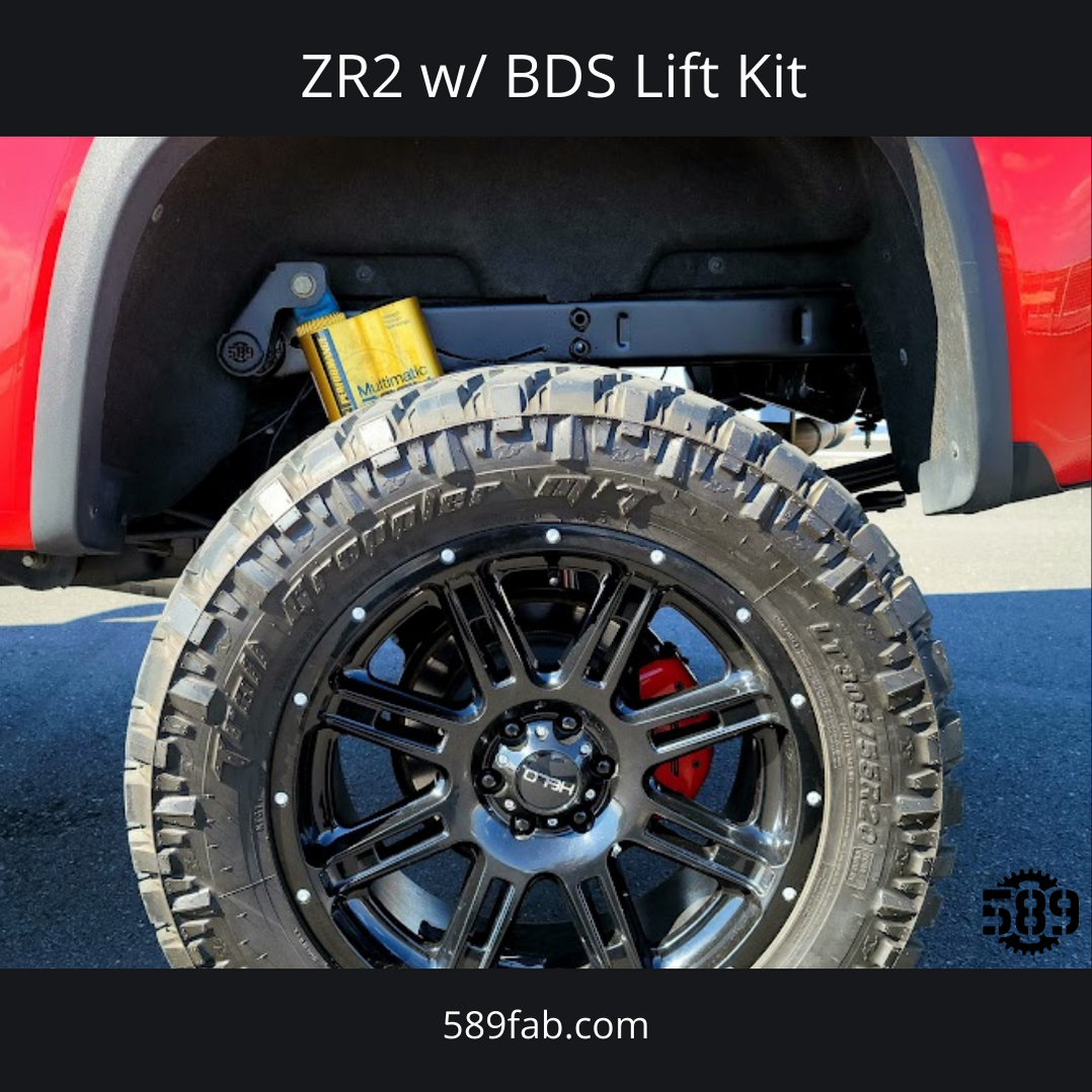 Rear Shock Relocation Kit (201522 Colorado/Canyon) — 589Fabrication