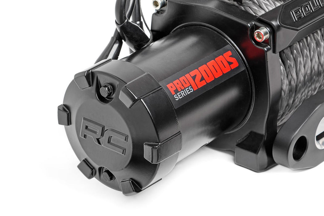12000lb Pro Series Electric Winch | Synthetic Rope