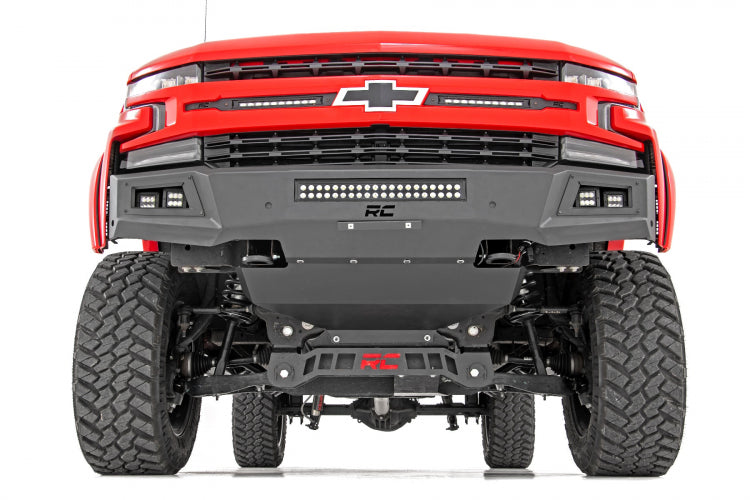 High Clearance Front Bumper | LED Lights & Skid Plate | Chevy Silverado 1500 (19-22)