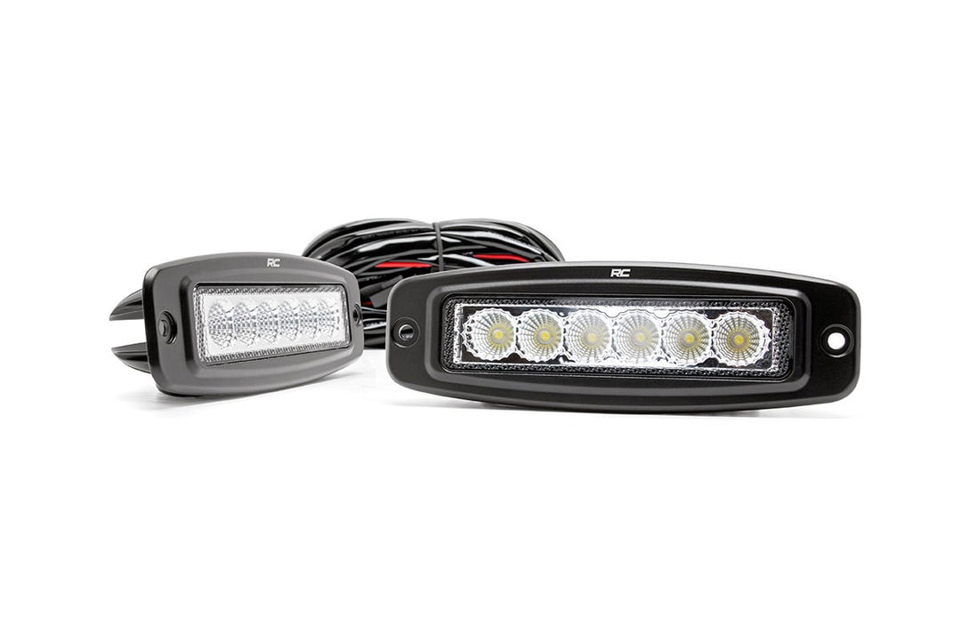 Chrome Series LED Light Pair | 6 Inch | Flush Mount