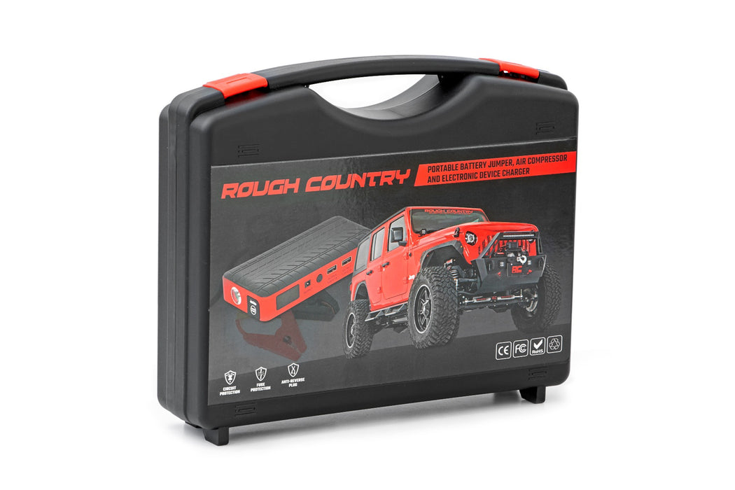 Battery Jumper And Air Compressor Combo